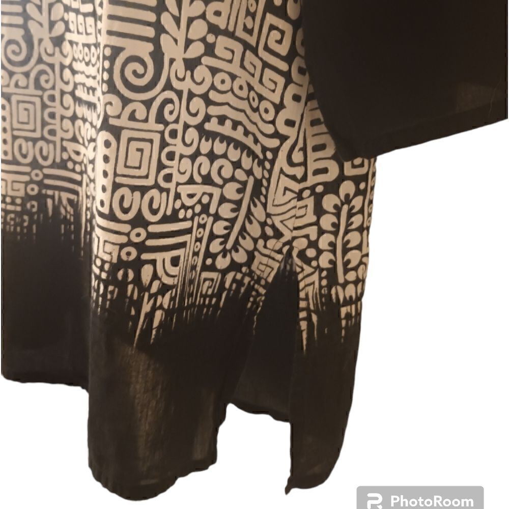 Shiraleah Chicago black white lightweight cotton tunic size M - Picture 5 of 7